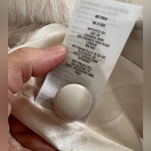 Dennis Basso Long Hair Faux Mink Coat with Faux Leather - size M - Picture 6 of 10